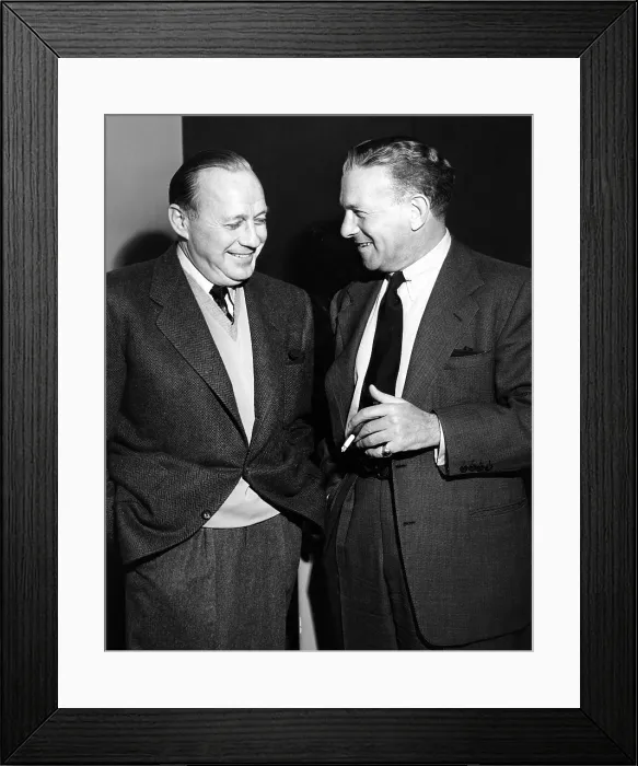 Framed Print : Jack Benny (left), with George Burns, 1950s