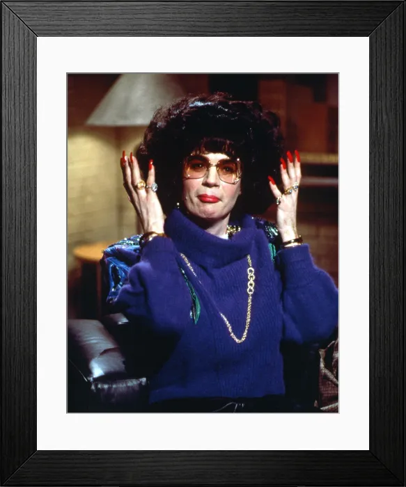 Framed Print : SATURDAY NIGHT LIVE, Mike Myers in Coffee Talk skit, ca. 1994, 1975-present