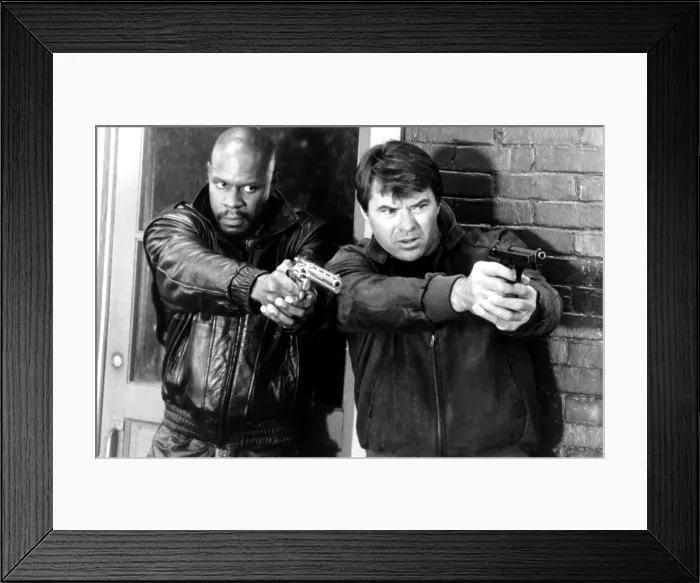 Framed Print : SPENSER: FOR HIRE, from left, Avery Brooks, Robert Urich, Heart of the Matter, aired October 11, 1987