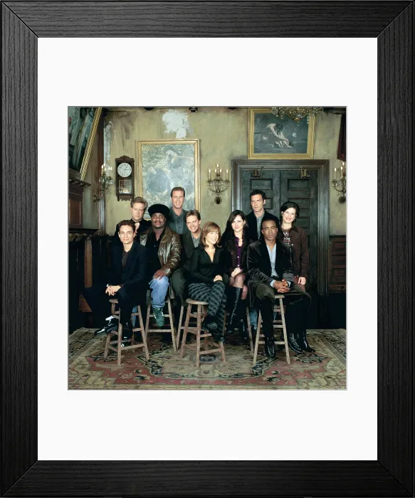 Framed Print : SATURDAY NIGHT LIVE, Chris Kattan, Darrell Hammond, Tracy Morgan, Will Ferrell, Jim Breuer, Cheri Oteri, Molly Shannon, Norm MacDonald, Tim Meadows, Ana Gasteyer, (Season 23)