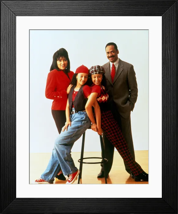 Framed Print : SISTER, SISTER, Jackee Harry, Tia Mowry, Tamera Mowry, Tim Reid, 1994-99