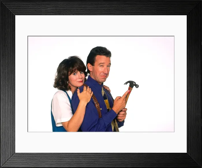 Framed Print : HOME IMPROVEMENT, from left: Patricia Richardson, Tim Allen, (1991), 1991-99 Framed Print : HOME IMPROVEMENT, from left: Patricia Richardson, Tim Allen, (1991), 1991-99