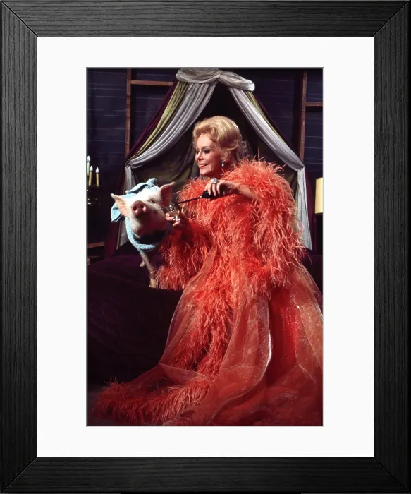 Framed Print : GREEN ACRES, Arnold the Piggy, Eva Gabor, (1968) 1965-1971
