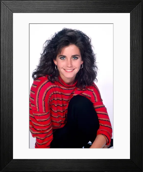 Framed Print : FAMILY TIES, Courteney Cox, (Season 5, 1987), 1982-89 Framed Print : FAMILY TIES, Courteney Cox, (Season 5, 1987), 1982-89