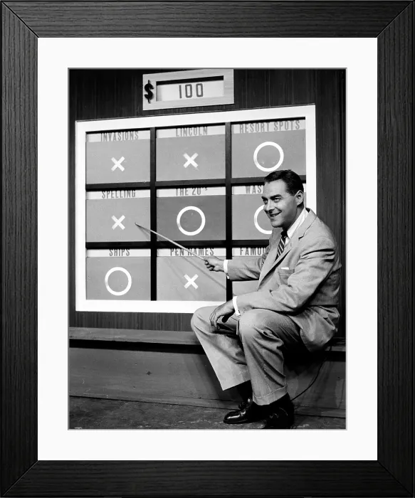 Framed Print : TIC TAC DOUGH, host Jack Barry, (ca. 1956), 1956-1959