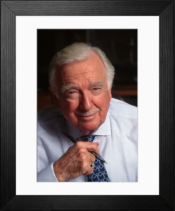 Framed Print : Walter Cronkite, ca 2000 Framed Print : Walter Cronkite, ca 2000