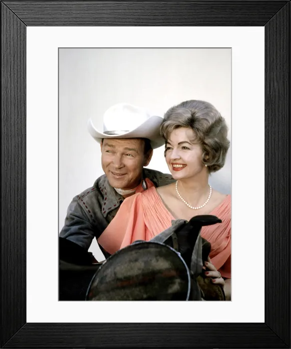 Framed Print : From left, Roy Rogers, Dale Evans, 1962