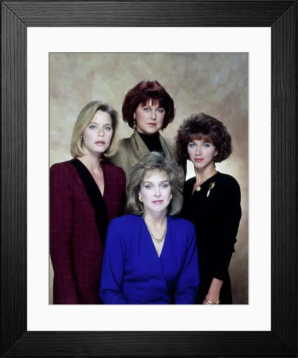 Framed Print : L.A. LAW, (Clockwise, from center bottom) Jill Eikenberry, Susan Dey, Susan Ruttan, MIchele Green, 1986-1994)