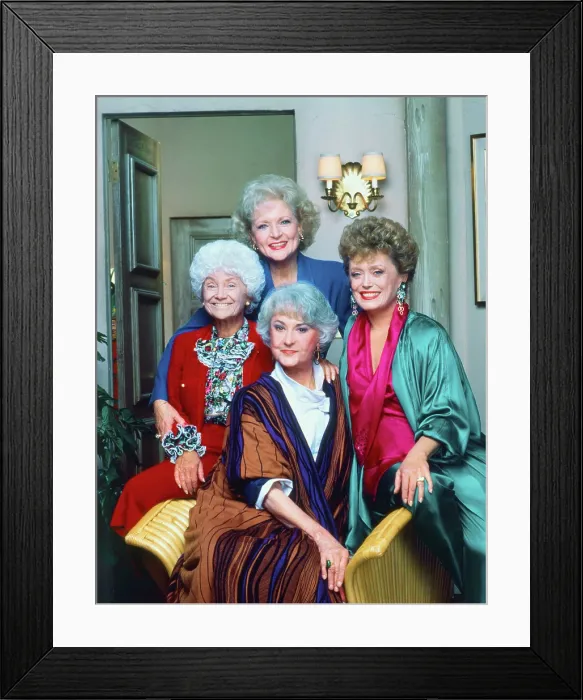 Framed Print : THE GOLDEN GIRLS, clockwise from left: Estelle Getty, Betty White, Rue McClanahan, Bea Arthur, (Season 4, 1988), 1985-1992