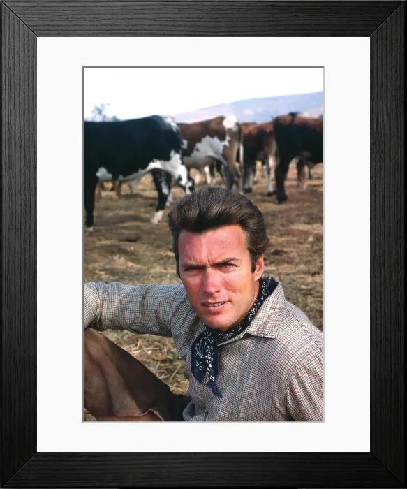 Framed Print : RAWHIDE, Clint Eastwood, (1962). 1959-1966 Framed Print : RAWHIDE, Clint Eastwood, (1962). 1959-1966