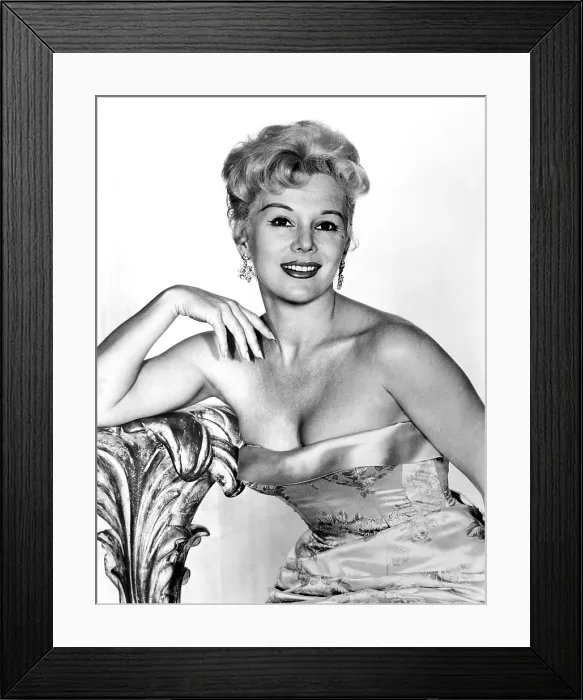 Framed Print : THE BIG PAYOFF, Eva Gabor, guest hostess for the week of August 4-8, 1958, substituting for Bess Myerson, (1951-1959)