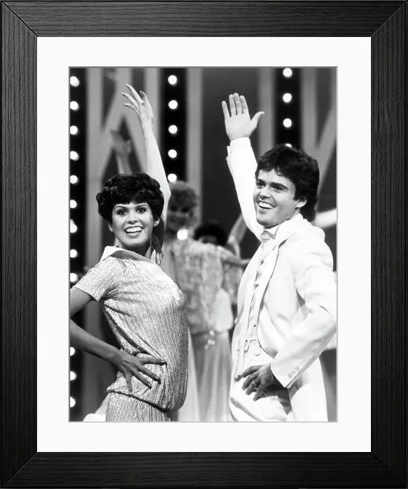 Framed Print : DONNY AND MARIE, (from left): Marie Osmond, Donny Osmond, (Season 3), 1976-79
