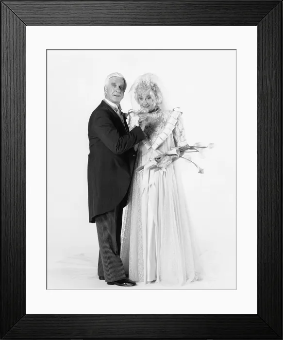 Framed Print : THE GOLDEN GIRLS, from left: Leslie Nielsen, Bea Arthur, One Flew Out of the Cuckoo's Nest, (Season 7, ep. 723, aired May 9, 1992), 1985-1992 Framed Print : THE GOLDEN GIRLS, from left: Leslie Nielsen, Bea Arthur, One Flew Out of the Cuckoo's Nest, (Season 7, ep. 723, aired May 9, 1992), 1985-1992