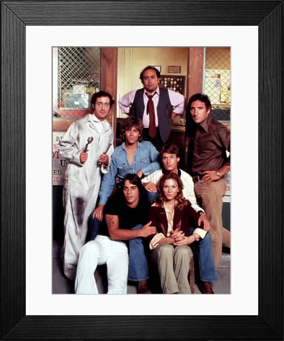 Framed Print : TAXI, A. Kaufman, J. Conaway, T. Danza, D. DeVito, R. Carver, M. Henner, J. Hirsch, 1978-1983 Framed Print : TAXI, A. Kaufman, J. Conaway, T. Danza, D. DeVito, R. Carver, M. Henner, J. Hirsch, 1978-1983