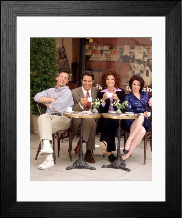 Framed Print : WILL & GRACE, Sean P. Hayes, Eric McCormack, Debra Messing, Megan Mullally, 1998-2006