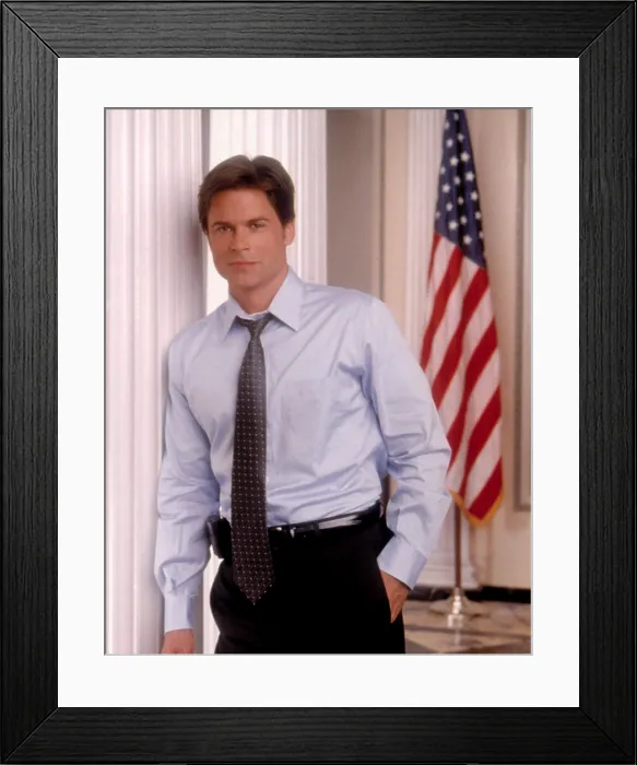 Framed Print : WEST WING, Rob Lowe, (Season 2, 2000), 1999-2006 Framed Print : WEST WING, Rob Lowe, (Season 2, 2000), 1999-2006