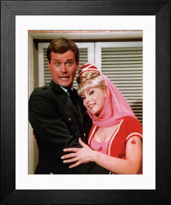 Framed Print : I DREAM OF JEANNIE, Larry Hagman, Barbara Eden, 1965-1970 Framed Print : I DREAM OF JEANNIE, Larry Hagman, Barbara Eden, 1965-1970