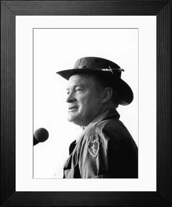 Framed Print : Bob Hope during a USO Tour to entertain US troops in Vietnam, 1964-1972