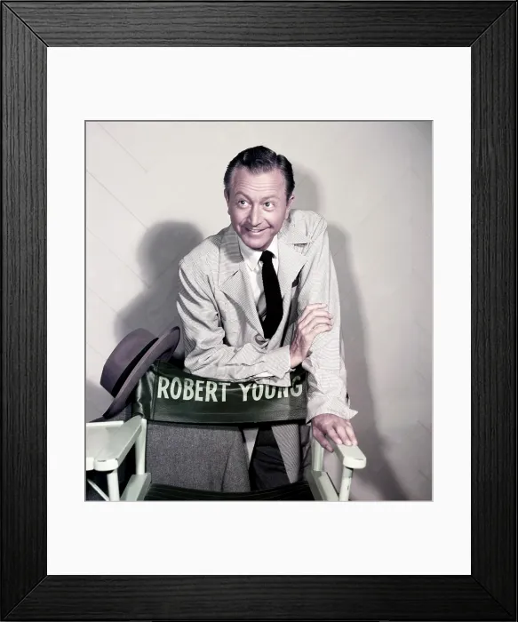Framed Print : FATHER KNOWS BEST, Robert Young, on-set, 1954-60 (ca. 1954 photo)