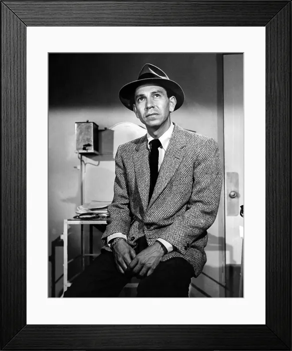 Framed Print : DRAGNET, star and director Jack Webb, 1951-59 (1952 photo)