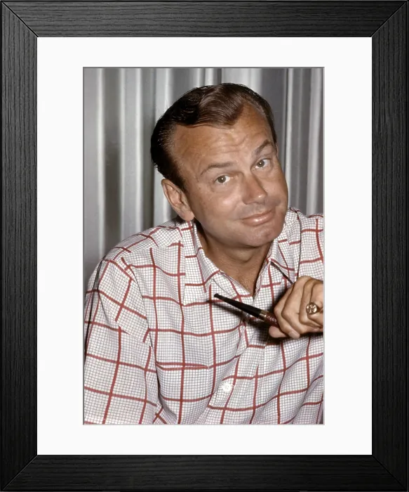Framed Print : Jack Paar, at home, August, 1957