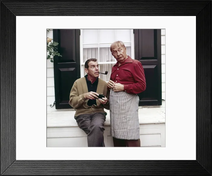 Framed Print : MY THREE SONS, from left, Fred MacMurray, William Demarest, 1960-72 (1966 photo) Framed Print : MY THREE SONS, from left, Fred MacMurray, William Demarest, 1960-72 (1966 photo)