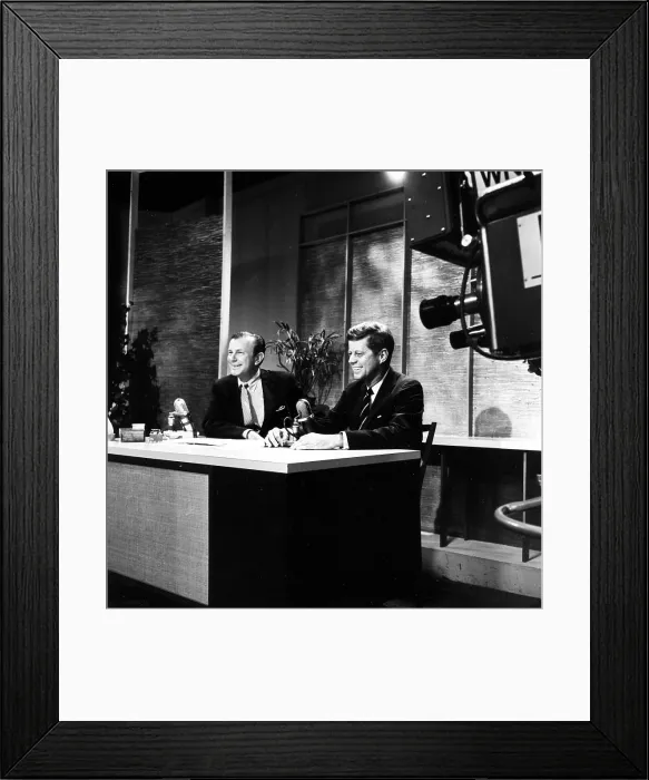 Framed Print : TONIGHT STARRING JACK PAAR, (aka THE TONIGHT SHOW STARRING JACK PAAR), from left: Jack Paar, John F. Kennedy, season 3, ep. 166, aired 6 / 16 / 1960, (1958-1973)
