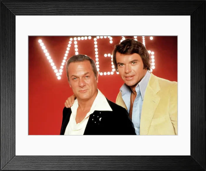Framed Print : VEGA$, (aka VEGAS), Tony Curtis, Robert Urich, 1978-81