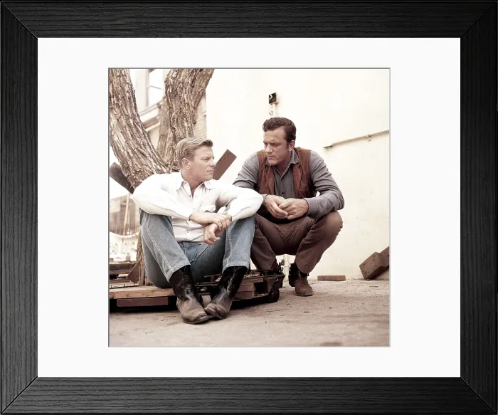 Framed Print : TV star brothers, from left, Peter Graves (FURY), James Arness (GUNSMOKE), ca. late 1950s Framed Print : TV star brothers, from left, Peter Graves (FURY), James Arness (GUNSMOKE), ca. late 1950s