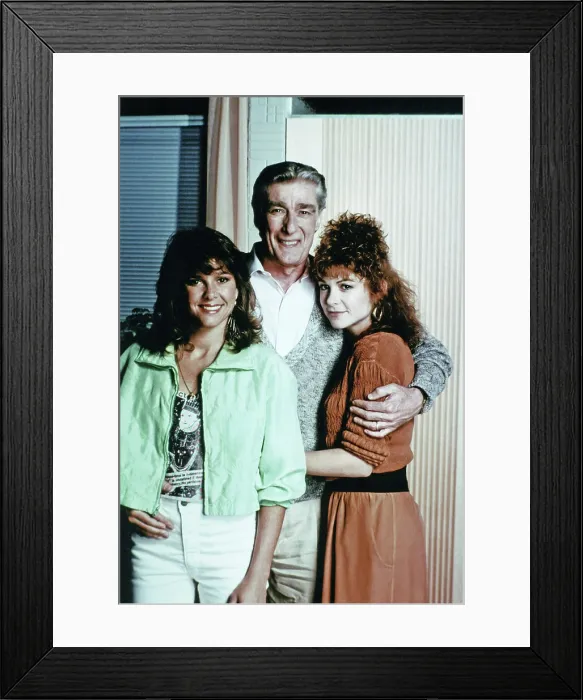 Framed Print : EMPTY NEST, (from left): Kristy McNichol, Richard Mulligan, Dinah Manoff, 1988-95 Framed Print : EMPTY NEST, (from left): Kristy McNichol, Richard Mulligan, Dinah Manoff, 1988-95