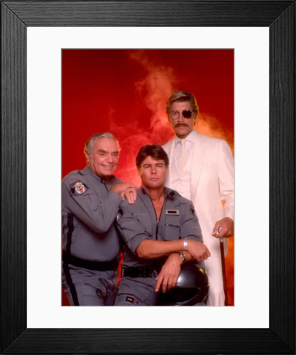 Framed Print : AIRWOLF, from left, Ernest Borgnine, Jan-Michael Vincent, Alex Cord, 1984-86 Framed Print : AIRWOLF, from left, Ernest Borgnine, Jan-Michael Vincent, Alex Cord, 1984-86