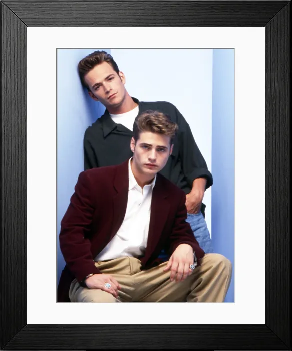 Framed Print : BEVERLY HILLS, 90210, from top: Luke Perry, Jason Priestley, 1990-2000 Framed Print : BEVERLY HILLS, 90210, from top: Luke Perry, Jason Priestley, 1990-2000