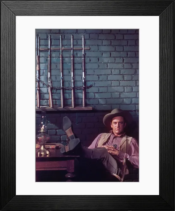 Framed Print : GUNSMOKE, James Arness, (Season 3, 1958), 1955-1975