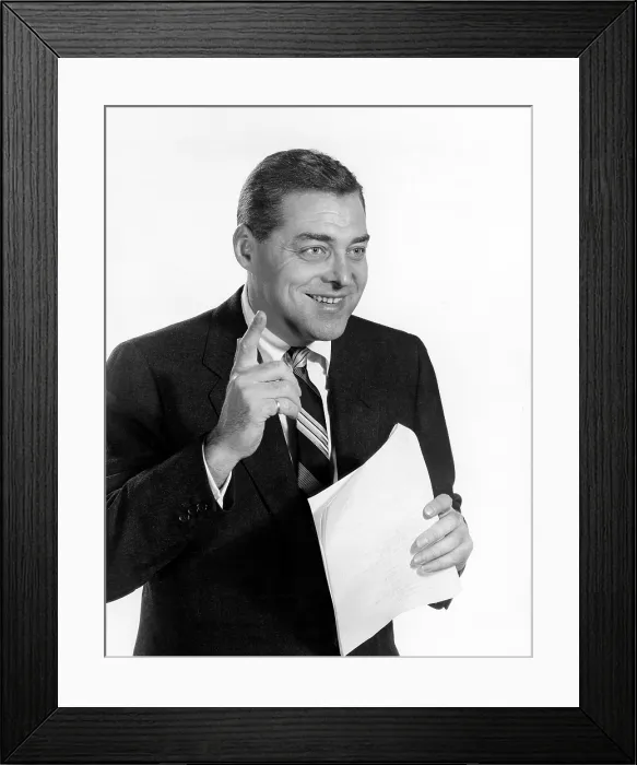 Framed Print : TIC TAC DOUGH, host Jack Barry, (Season 1, premiered July 30, 1956), 1956-1959