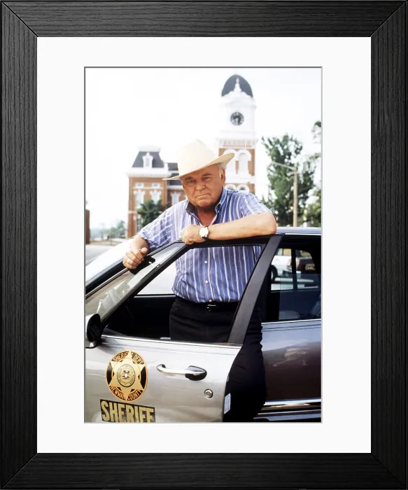 Framed Print : IN THE HEAT OF THE NIGHT, Carroll O'Connor, 1988-95
