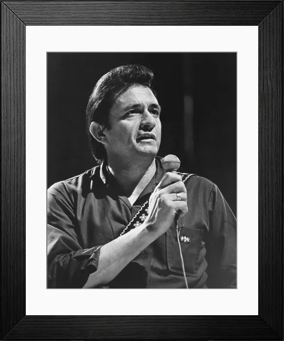 Framed Print : THE JOHNNY CASH SHOW, Johnny Cash, in rehearsal, 1969-1971 Framed Print : THE JOHNNY CASH SHOW, Johnny Cash, in rehearsal, 1969-1971