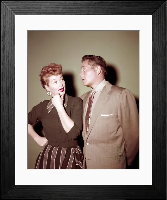 Framed Print : I LOVE LUCY, from left, Lucille Ball, Desi Arnaz, ca. mid-1950s Framed Print : I LOVE LUCY, from left, Lucille Ball, Desi Arnaz, ca. mid-1950s