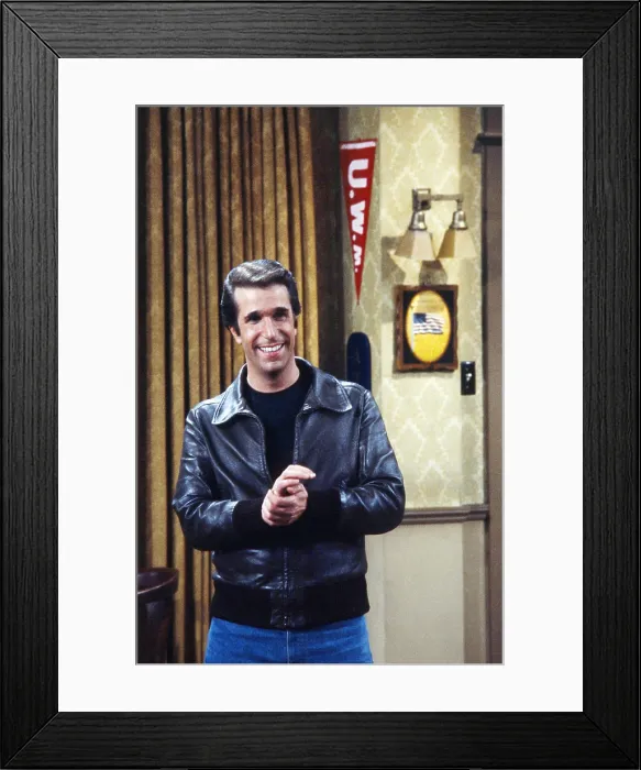 Framed Print : HAPPY DAYS, Henry Winkler, 1974-84 Framed Print : HAPPY DAYS, Henry Winkler, 1974-84