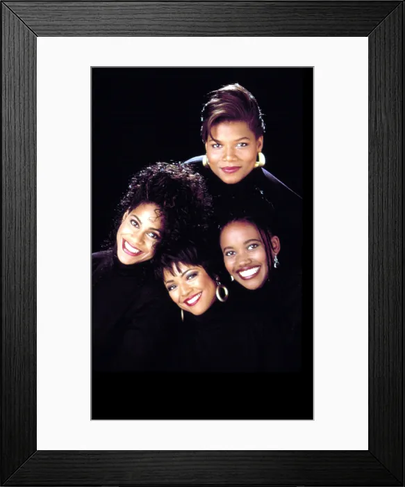 Framed Print : LIVING SINGLE, (Clockwise, from top), Queen Latifah, Erika Alexander, Kim Fields, Kim Coles, 1993-1998 Framed Print : LIVING SINGLE, (Clockwise, from top), Queen Latifah, Erika Alexander, Kim Fields, Kim Coles, 1993-1998