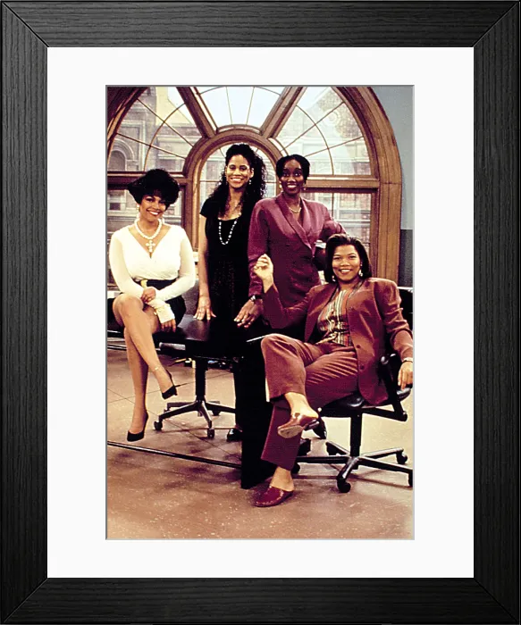 Framed Print : LIVING SINGLE, Kim Fields, Kim Coles, Erika Alexander, Queen Latifah, 1993-1998