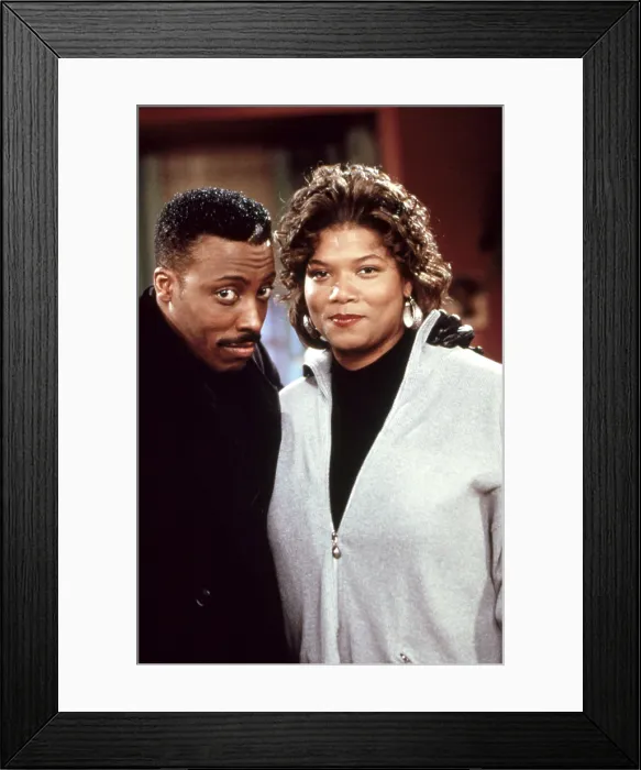Framed Print : LIVING SINGLE, Arsenio Hall, Queen Latifah, Friends Like These, (Season 1, aired Feb. 27, 1994), 1993-98
