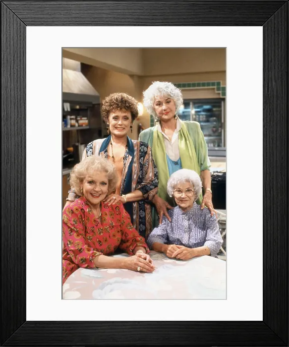 Framed Print : THE GOLDEN PALACE, clockwise from top left: Rue McClanahan, Bea Arthur, Estelle Getty, Betty White, Seems Like Old Times: Part 1 & 2, (Season 1, ep. 107 & 108, aired Oct) Framed Print : THE GOLDEN PALACE, clockwise from top left: Rue McClanahan, Bea Arthur, Estelle Getty, Betty White, Seems Like Old Times: Part 1 & 2, (Season 1, ep. 107 & 108, aired Oct)