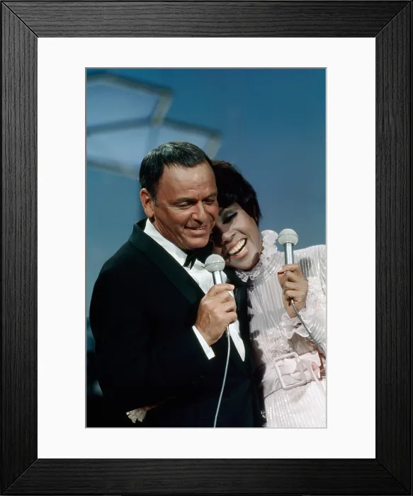 Framed Print : FRANCIS ALBERT SINATRA DOES HIS THING, from left: Frank Sinatra, Diahann Carroll, (aired November 25, 1968), 1968 Framed Print : FRANCIS ALBERT SINATRA DOES HIS THING, from left: Frank Sinatra, Diahann Carroll, (aired November 25, 1968), 1968