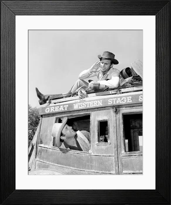 Framed Print : GUNSMOKE, from left: James Arness, Dennis Weaver, (ca. 1961), 1955-1975 Framed Print : GUNSMOKE, from left: James Arness, Dennis Weaver, (ca. 1961), 1955-1975