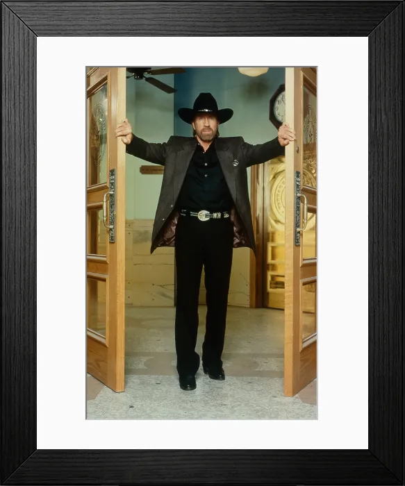 Framed Print : WALKER, TEXAS RANGER, Chuck Norris, 1993-2001