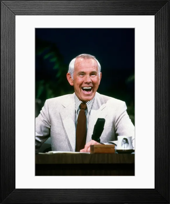 Framed Print : THE TONIGHT SHOW STARRING JOHNNY CARSON, Johnny Carson, (ca. mid-1980s), 1962-1992 Framed Print : THE TONIGHT SHOW STARRING JOHNNY CARSON, Johnny Carson, (ca. mid-1980s), 1962-1992