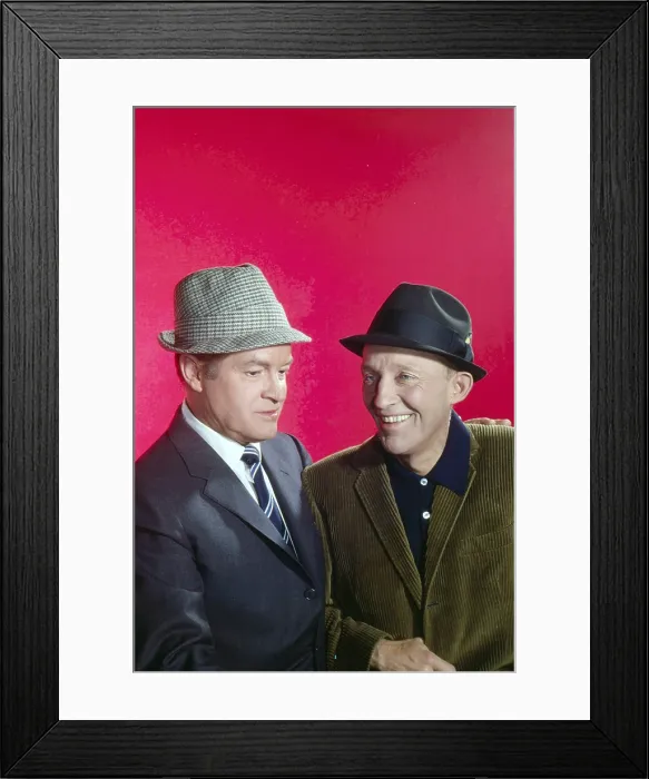 Framed Print : From left: Bob Hope, Bing Crosby, February 1962