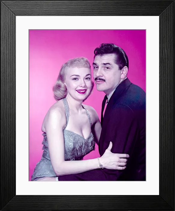 Framed Print : From left: Edie Adams, Ernie Kovacs, ca. mid 1950s