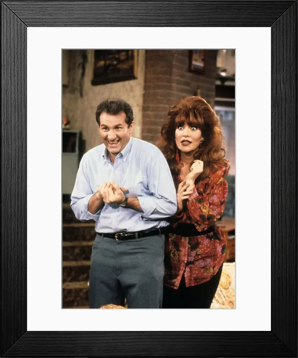 Framed Print : MARRIED...WITH CHILDREN, from left: Ed O'Neill, Katey Sagal, 1987-1997, TM Framed Print : MARRIED...WITH CHILDREN, from left: Ed O'Neill, Katey Sagal, 1987-1997, TM