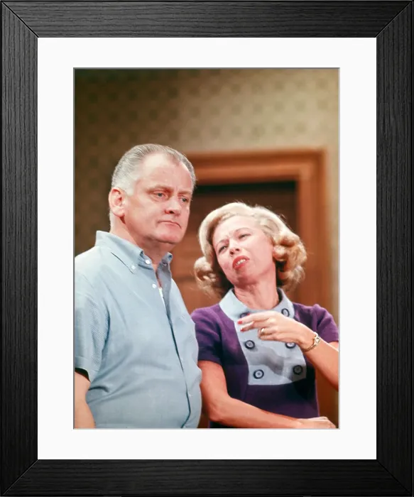 Framed Print : THE JACKIE GLEASON SHOW, The Honeymooners, from left: Art Carney, Jane Kean, (Season 1, 1966), 1966-1970